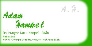 adam hampel business card